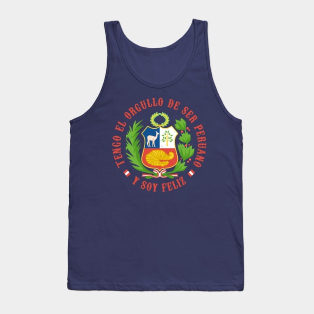 Tengo el orgullo de ser peruano Tank Top by verde